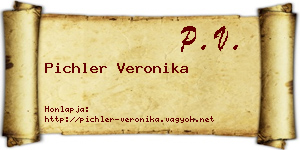 Pichler Veronika névjegykártya